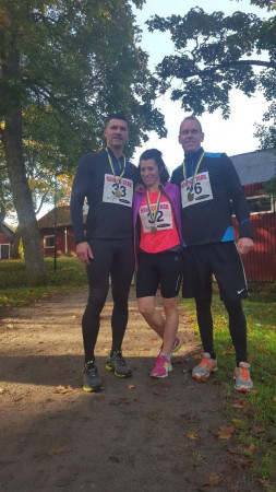 Vinnare av 5 km lag Haninge Trail 2015 Z-Träning